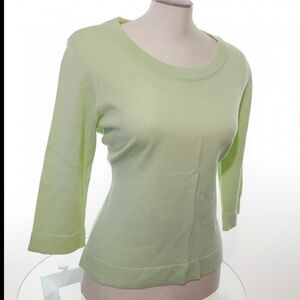 Haggar Spring Light Sweater in Green size Large Petite